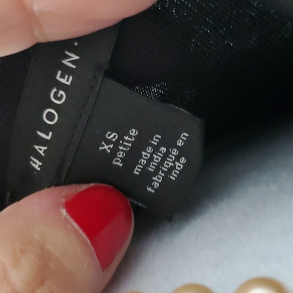 HALOGEN WRAP TOP XS/SMALL BLACK - Picture 3 of 9